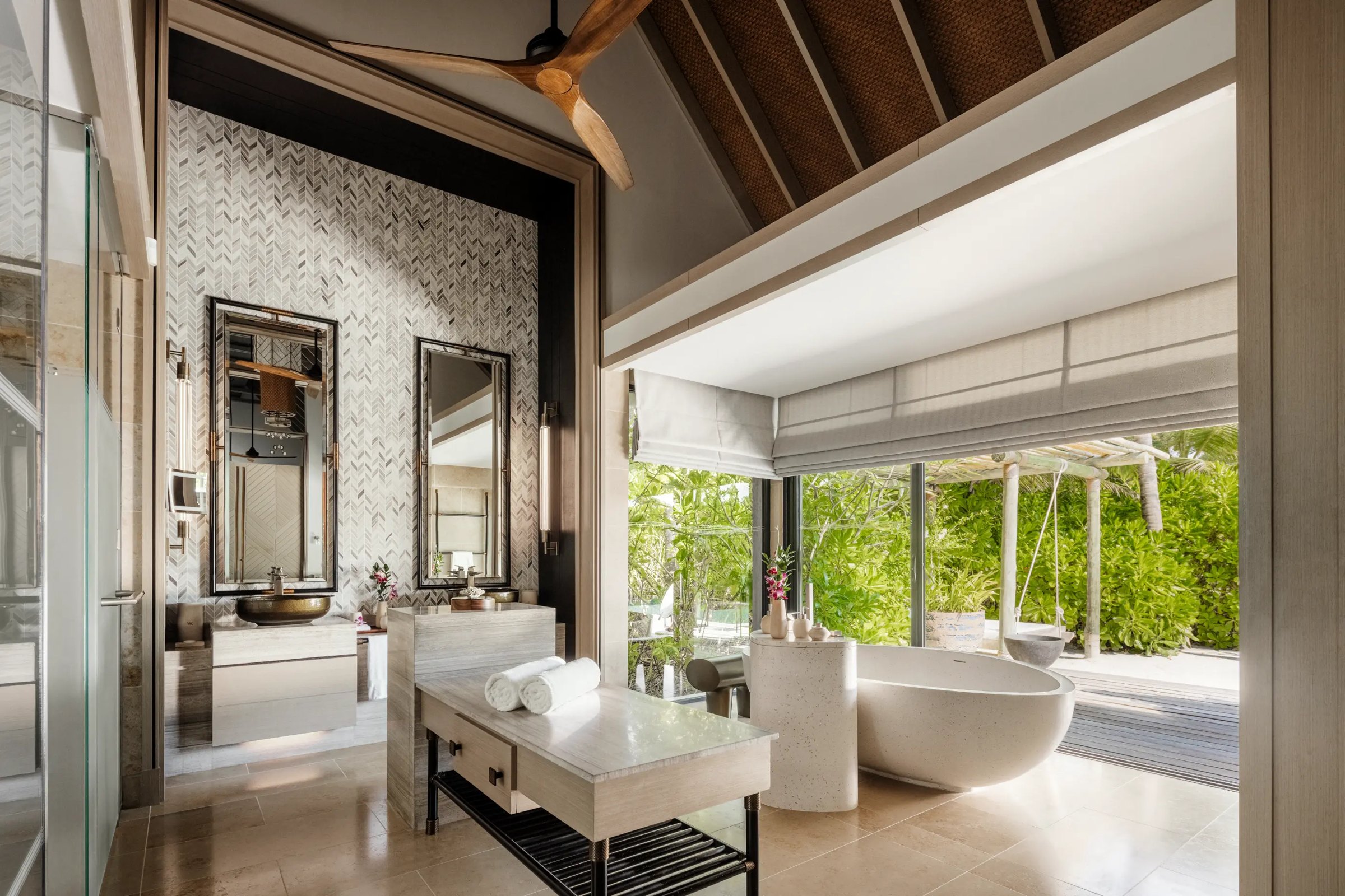 Two Bedroom Beach Villa with Pool at Waldorf Astoria Maldives Ithaafushi, view 3